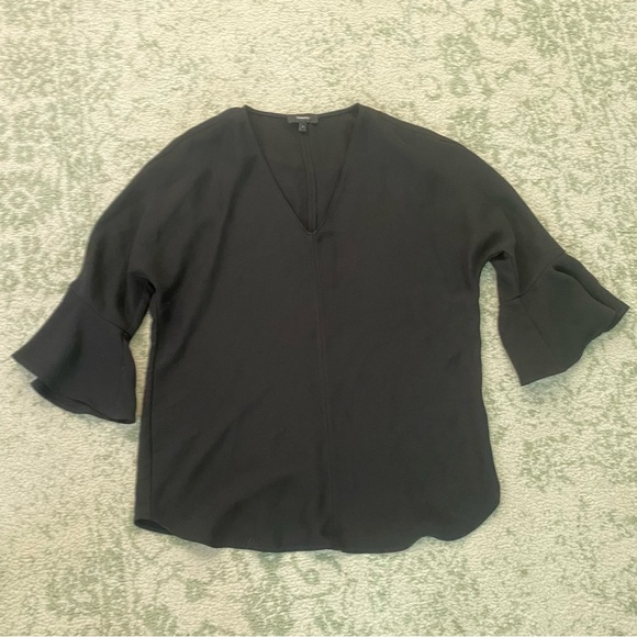 Theory Black Flowy blouse - Picture 3 of 9